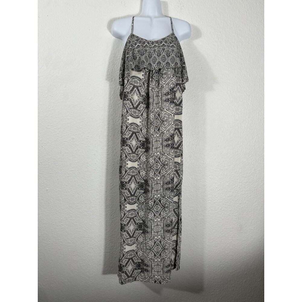 Vanessa Virginia Maxi Dress Size 0 Geometric Polyester Sleeveless Geometric